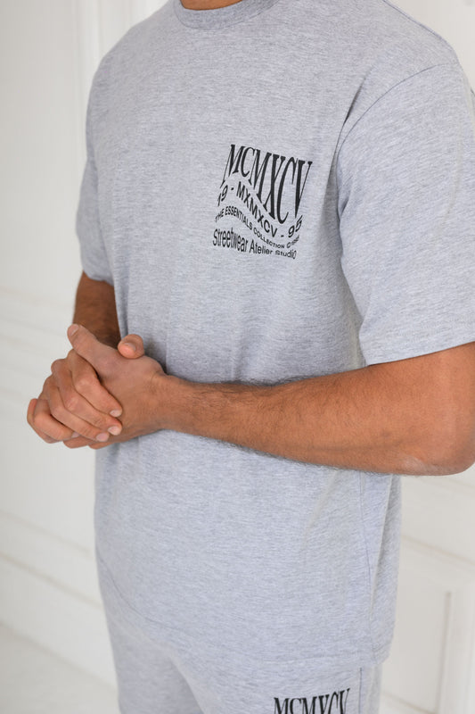 APEX T-SHIRT - GREY MARL
