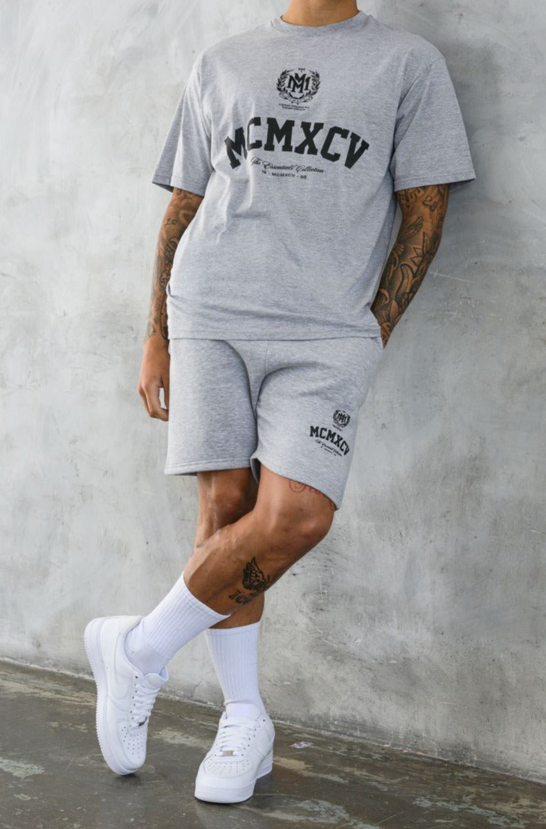 VERTEX T-SHIRT - GREY MARL
