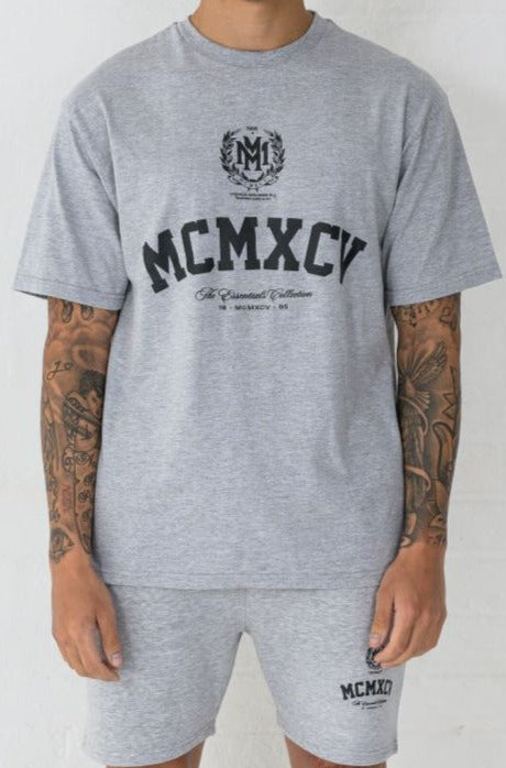 VERTEX T-SHIRT - GREY MARL