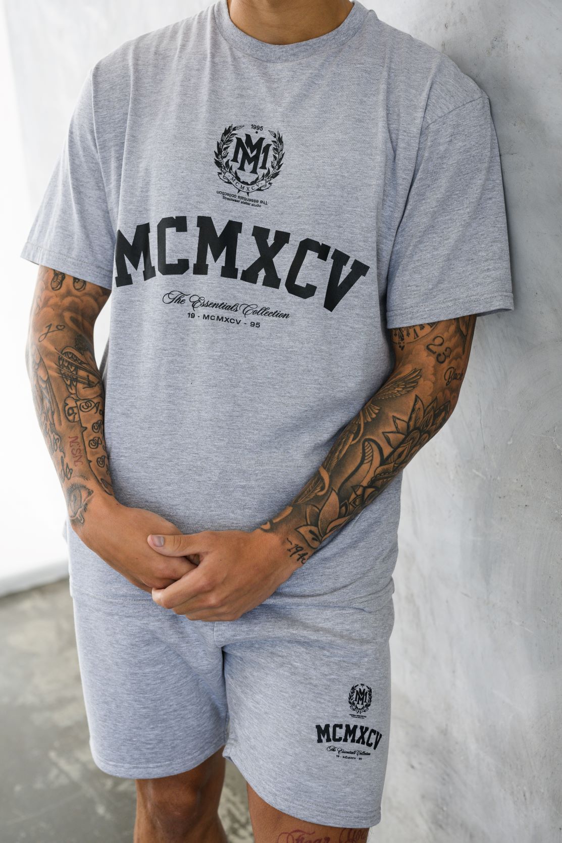 VERTEX T-SHIRT - GREY MARL