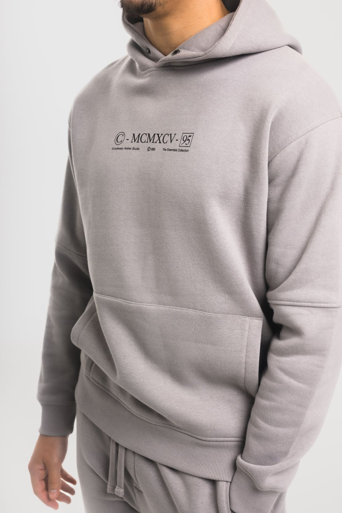 CARDINAL HOODIE - Mid Grey