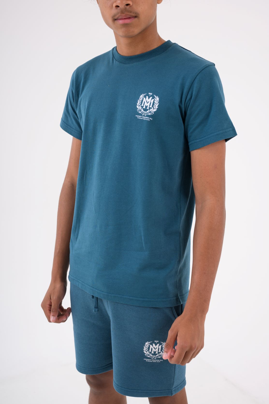 CREST BOYS SHORT - TEAL