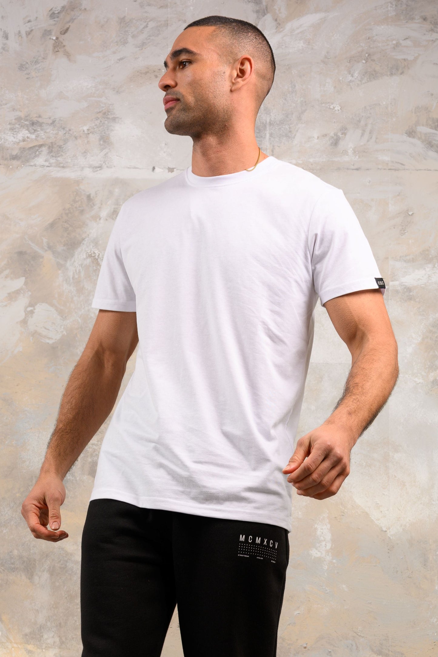 4 PACK T-SHIRT - WHITE/BLACK