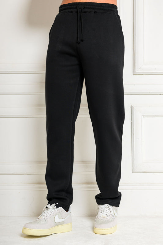 FELIX STRAIGHT LEG JOGGERS - BLACK