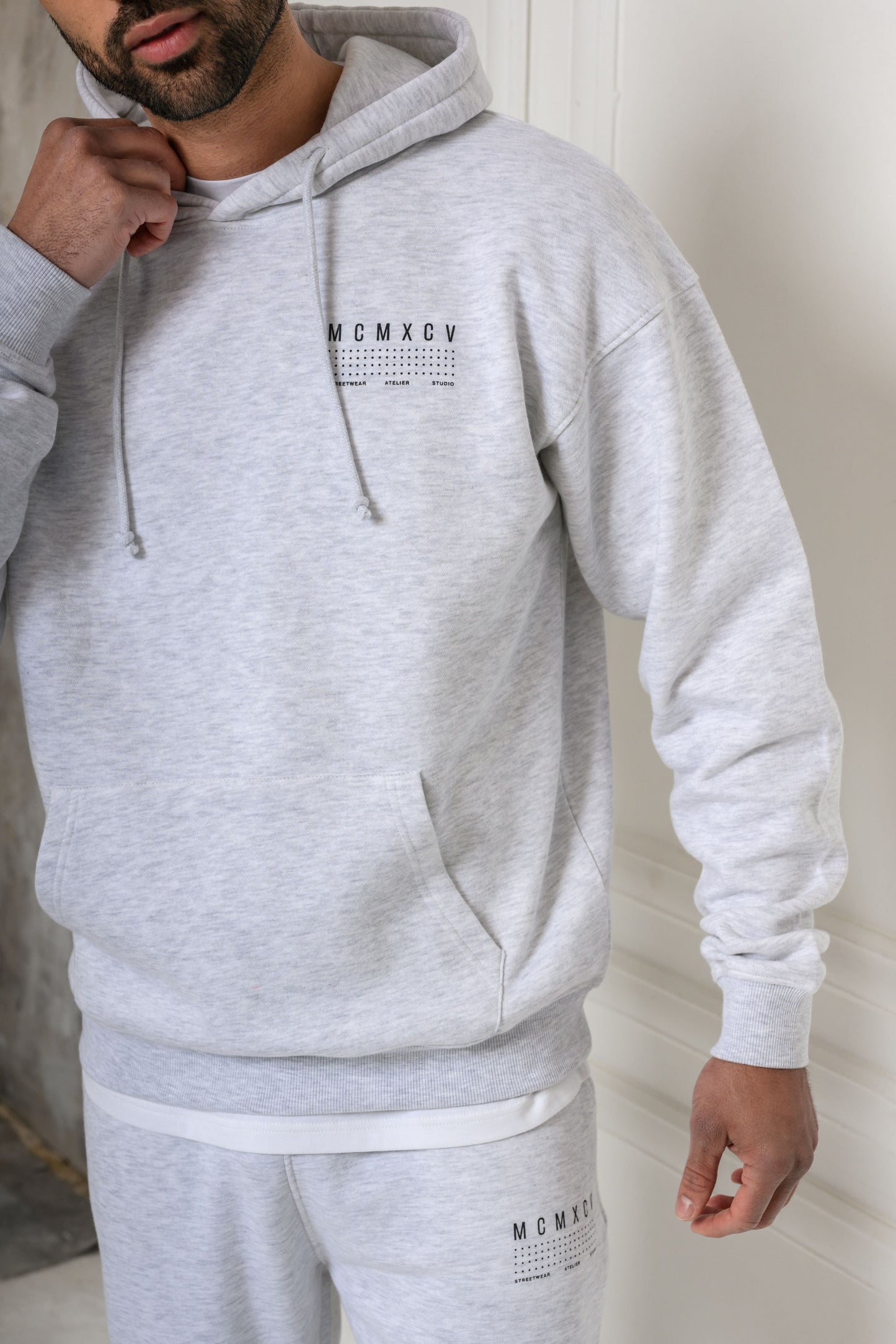 FENTON HOODIE - GREY MARL