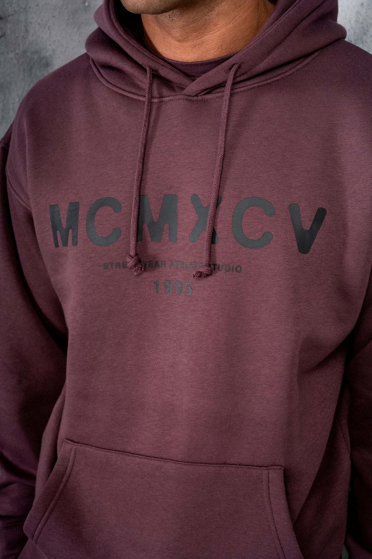 GAMBIT HOODY TEE & SHORT SET - CLARET