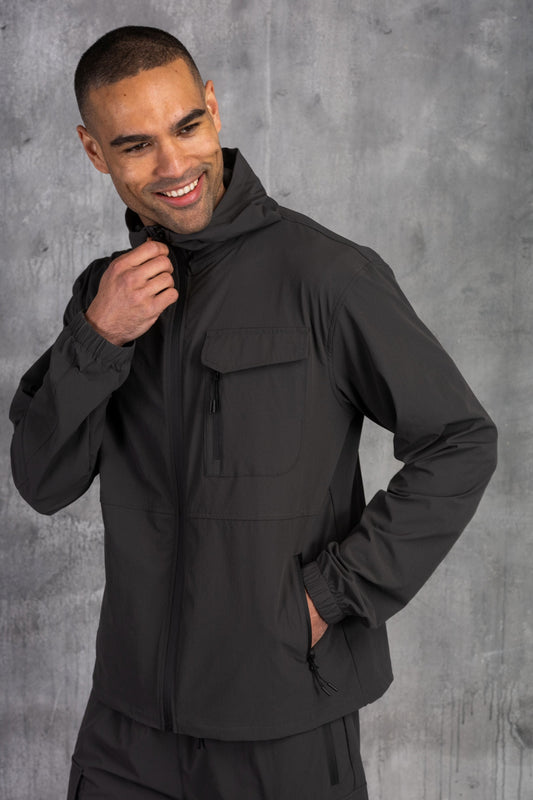 JETSTAR JACKET & SHORT SET - IRON GREY