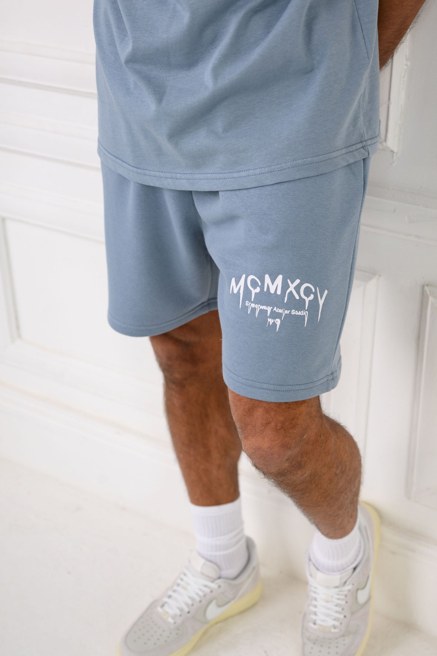 KARSON HOODY & SHORT SET - BLUE