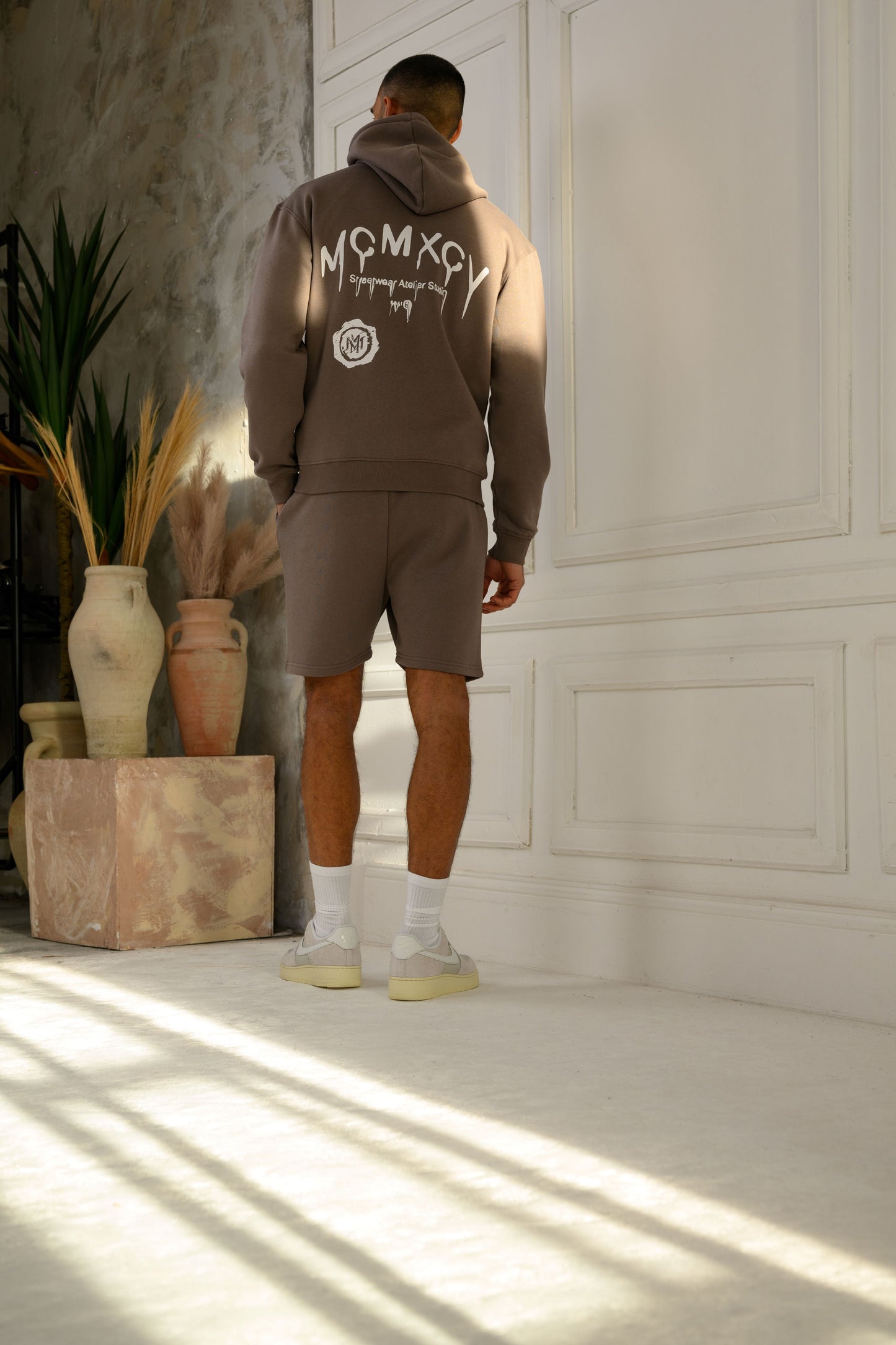 KARSON FLEECE SHORT - CINDER