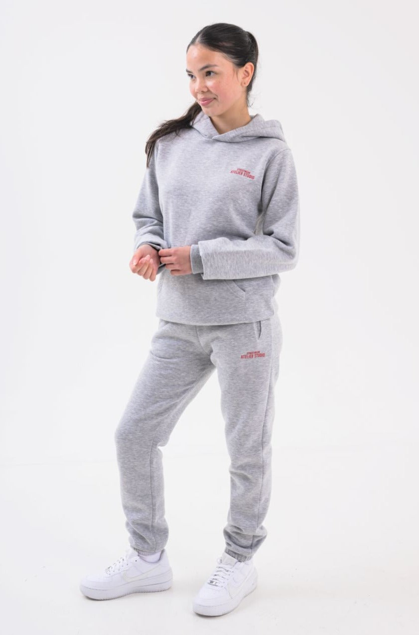 MAYA GIRLS JOGGER - GREY MARL
