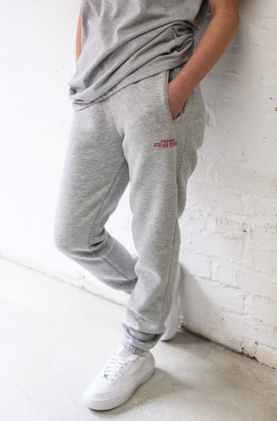 MAYA GIRLS JOGGER - GREY MARL