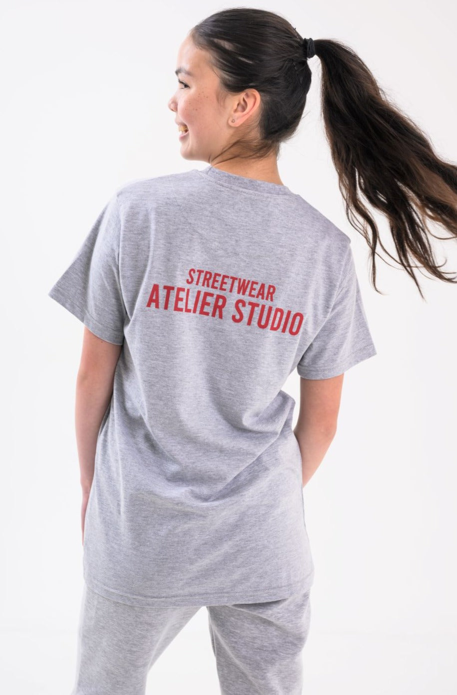 MAYA GIRLS T-SHIRT - GREY MARL