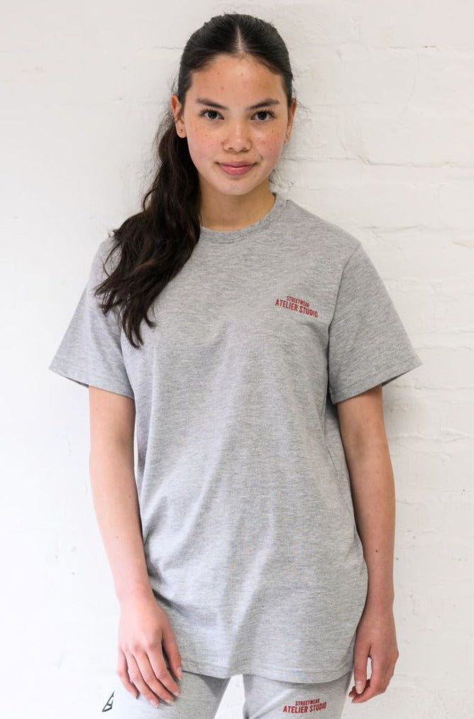 MAYA GIRLS T-SHIRT - GREY MARL