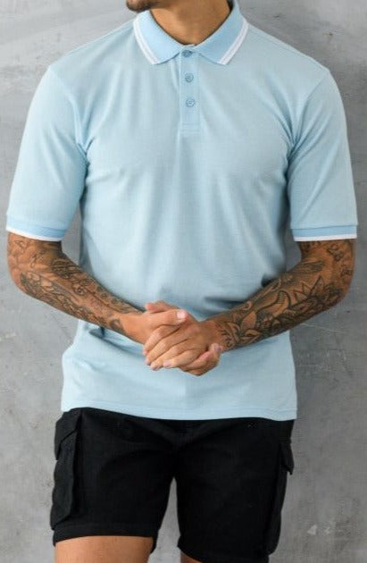 OREGA POLO SHIRT - POWDER BLUE