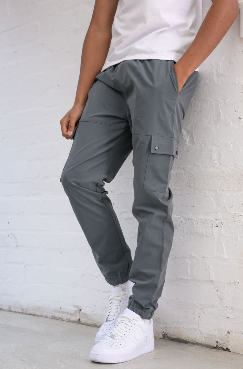 UNIT BOYS CARGO PANTS - DK GREY