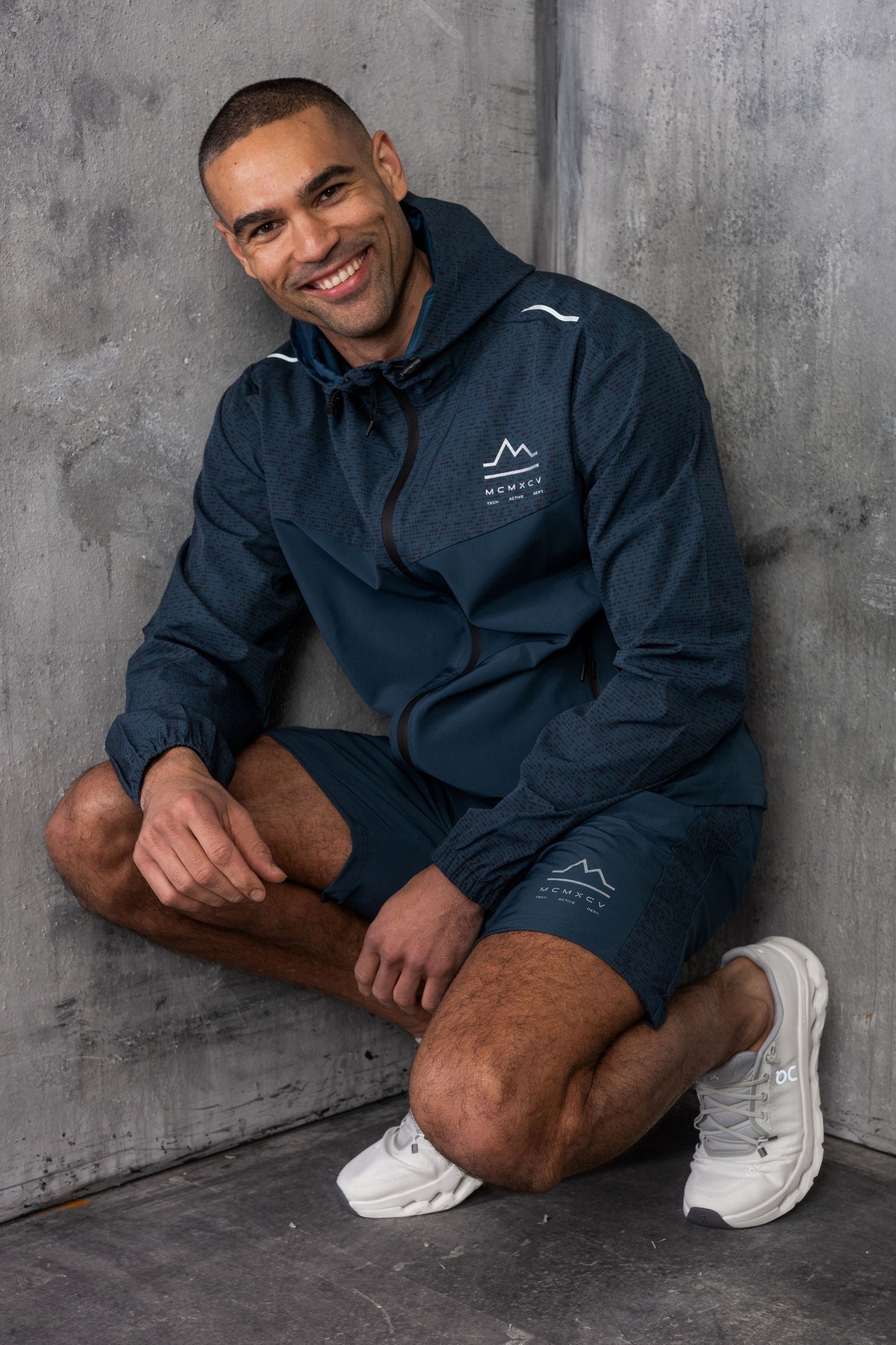 VICTORY WINDBREAKER JACKET & SHORT - DK PETROL