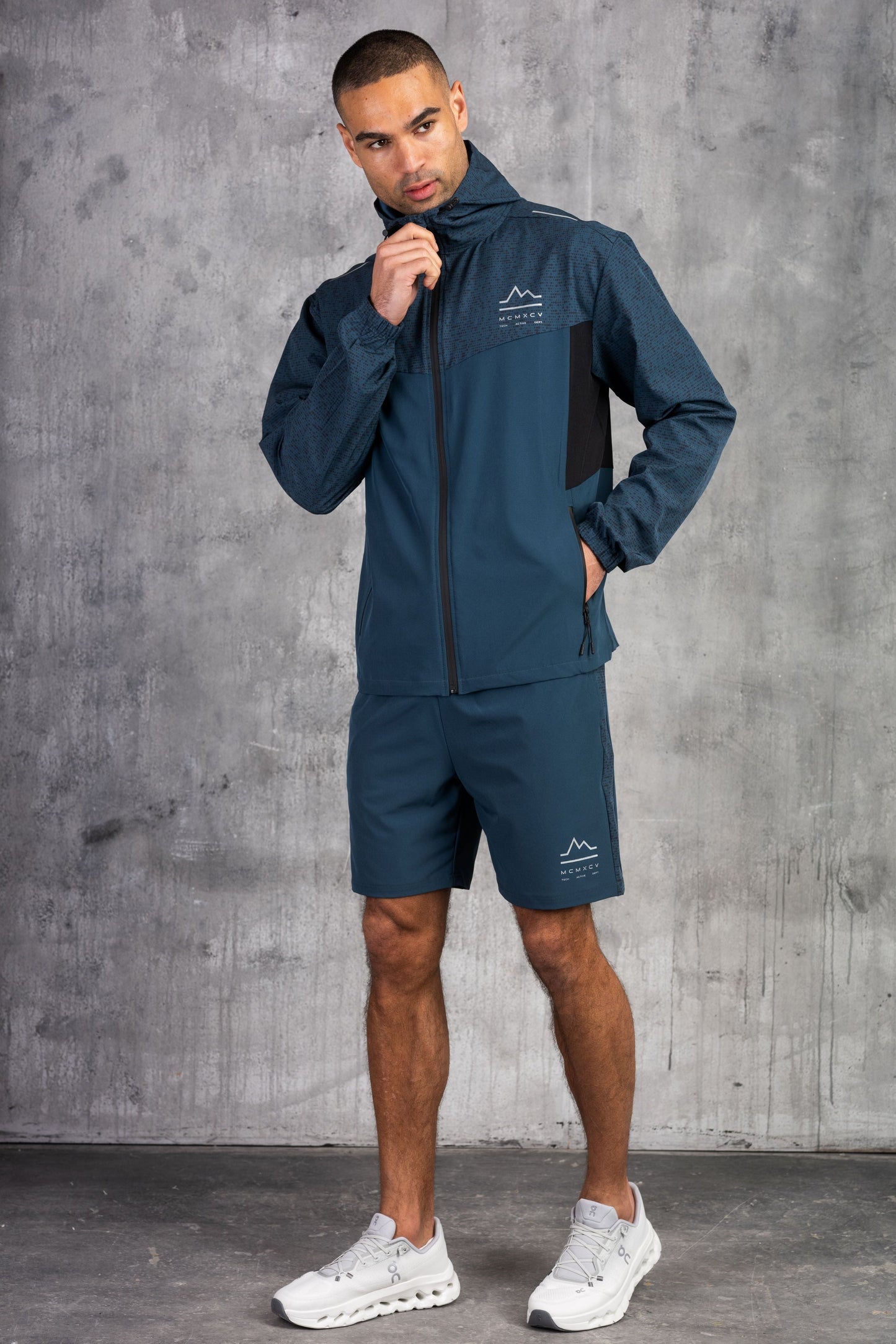 VICTORY WINDBREAKER JACKET - DK PETROL