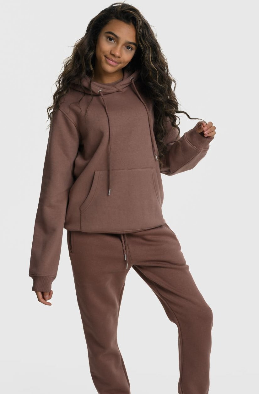 Beck & Hersey BLAIR Girls Hoodie - Cappuccino