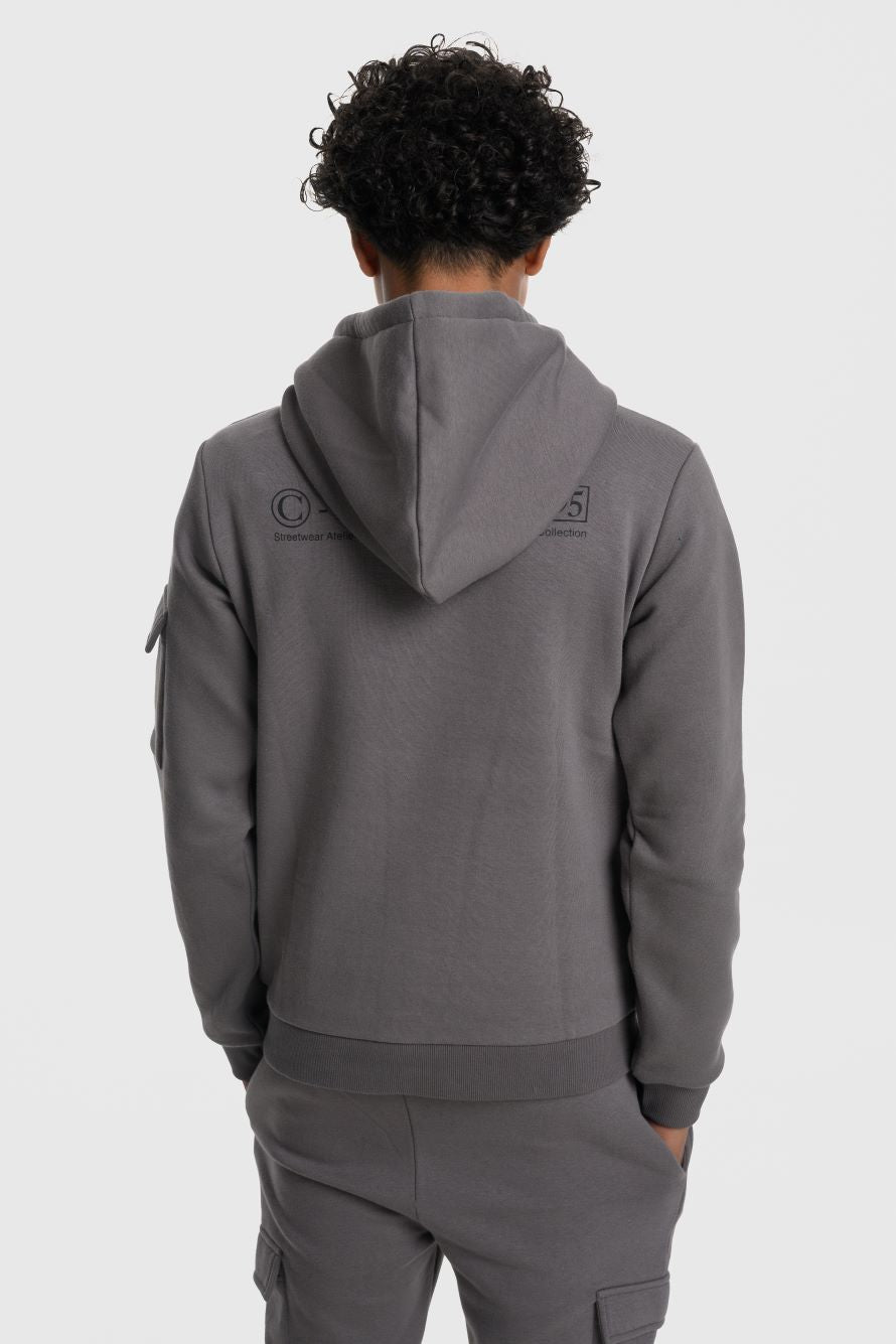 Beck & Hersey INTEGER Boys Hoodie - Charcoal