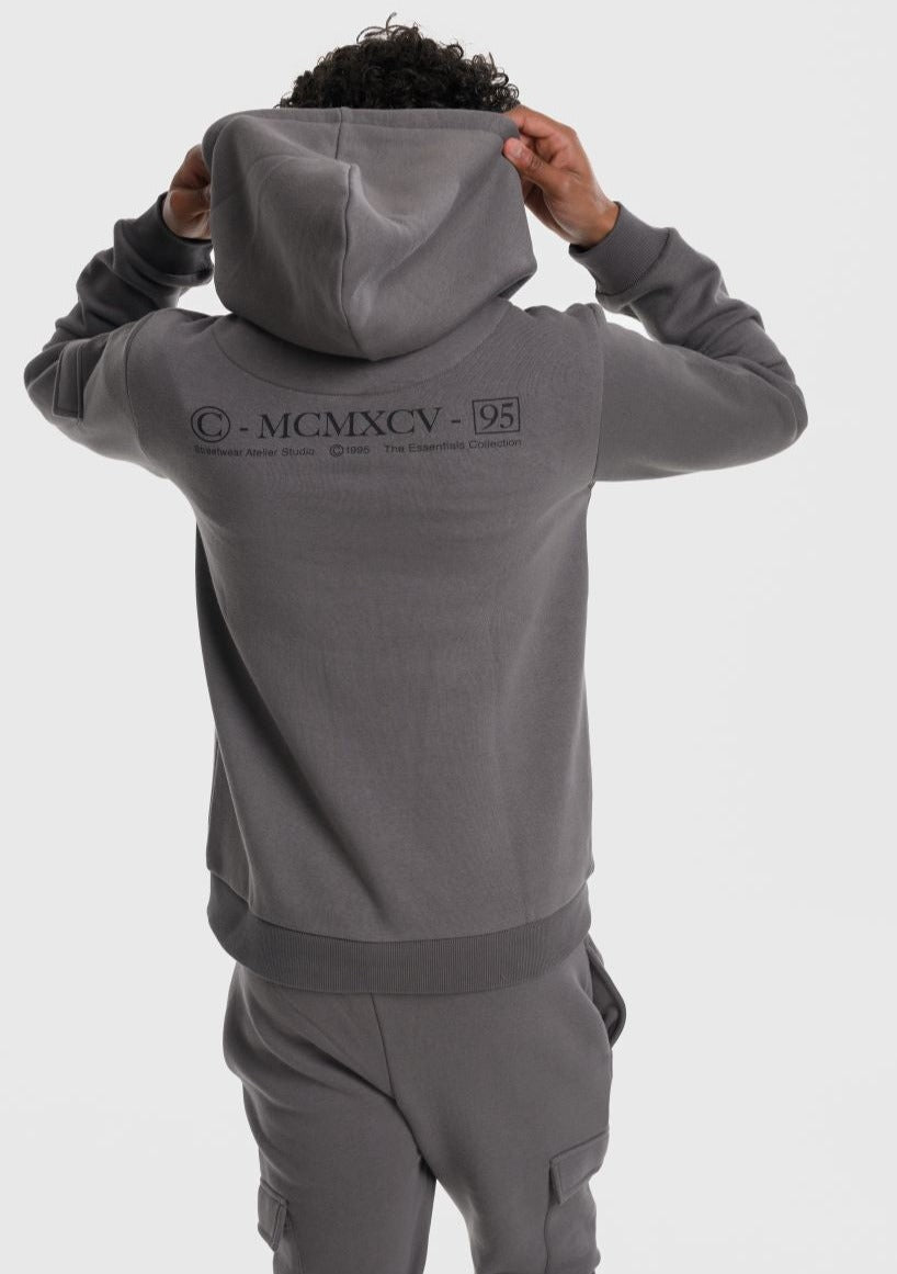 Beck & Hersey INTEGER Boys Hoodie - Charcoal