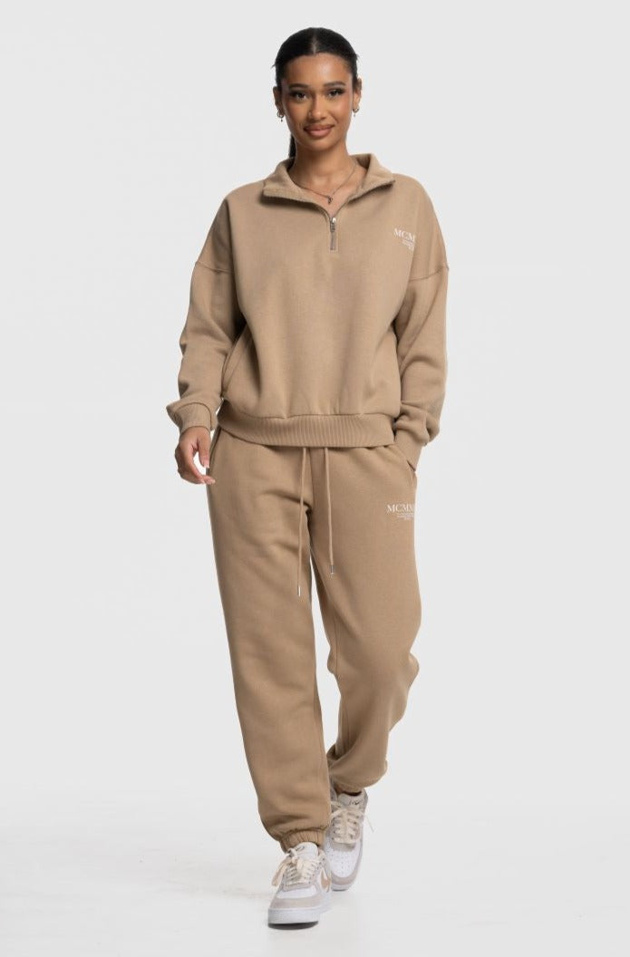 Beck & Hersey MISTRAL 1/4 Zip - Sand