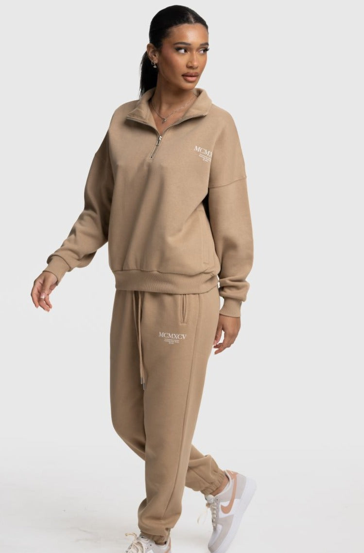 Beck & Hersey MISTRAL 1/4 Zip - Sand