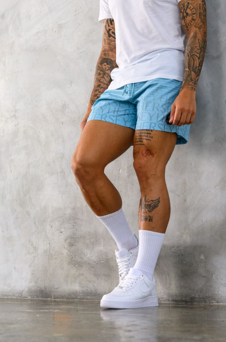 BARRY SWIM SHORTS - AQUATIC BLUE