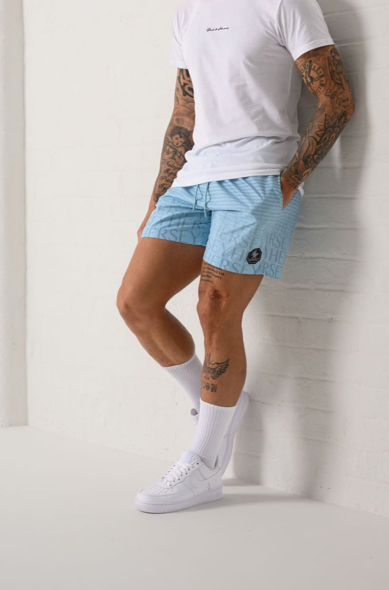 BARRY SWIM SHORTS - AQUATIC BLUE