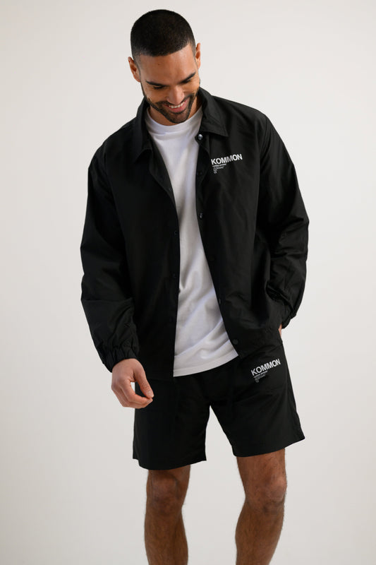 THE KEL COACH JACKET - BLACK