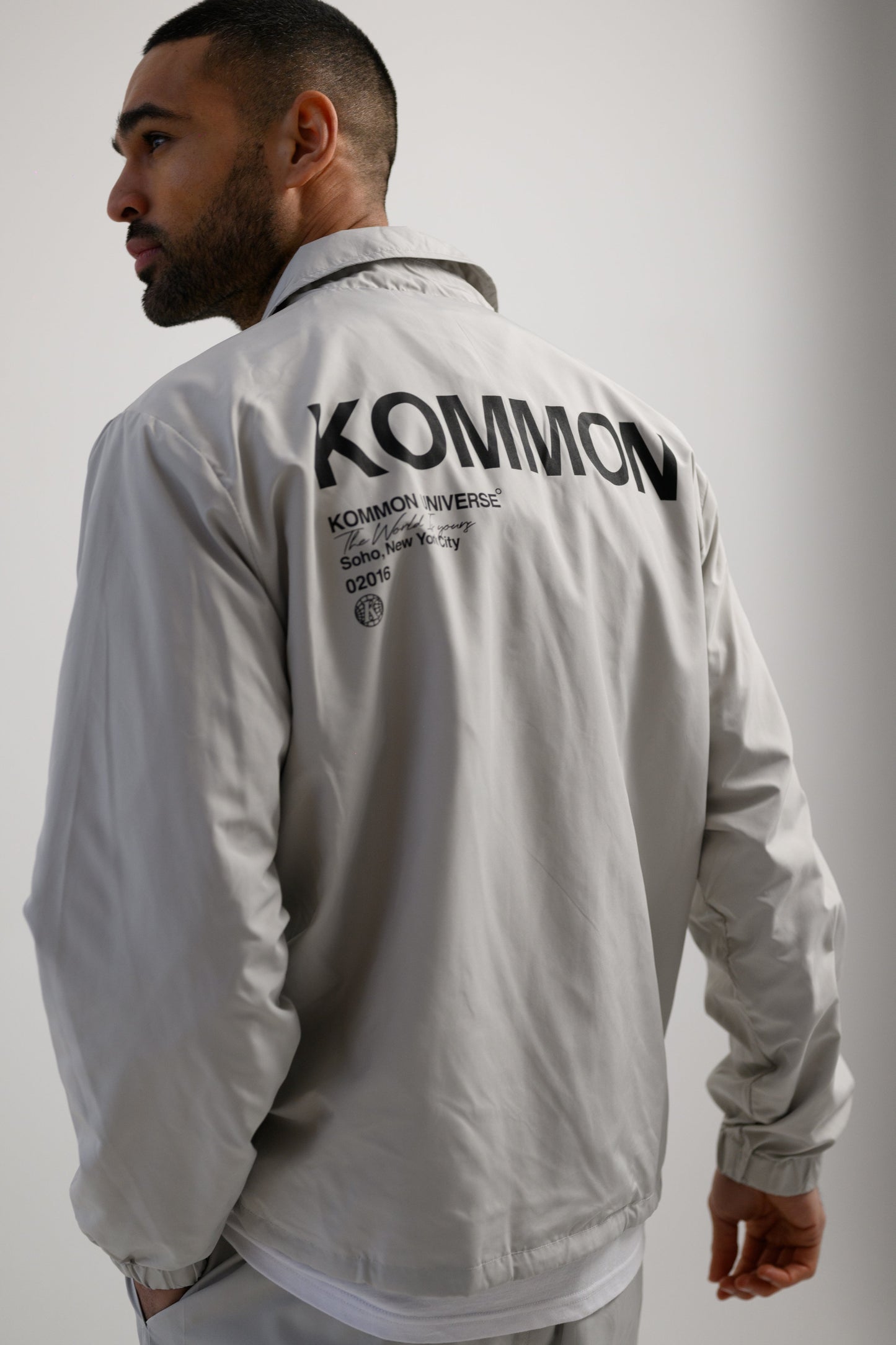 THE KEL COACH JACKET - GREY