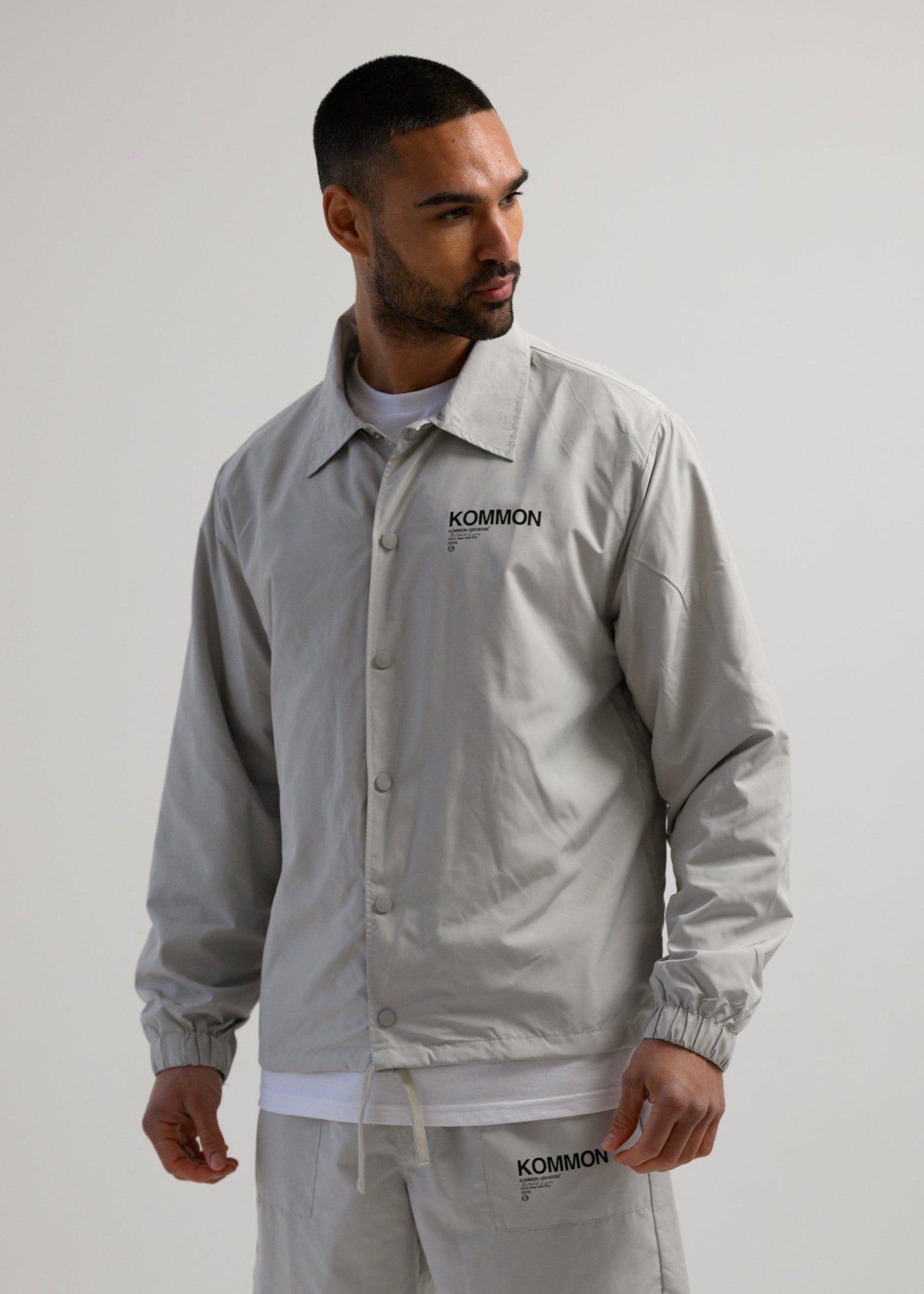 THE KEL COACH JACKET - GREY