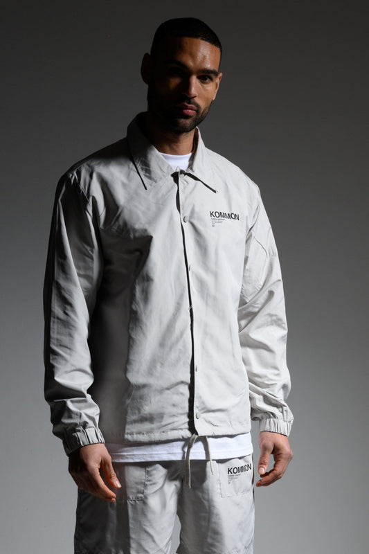 THE KEL COACH JACKET - GREY
