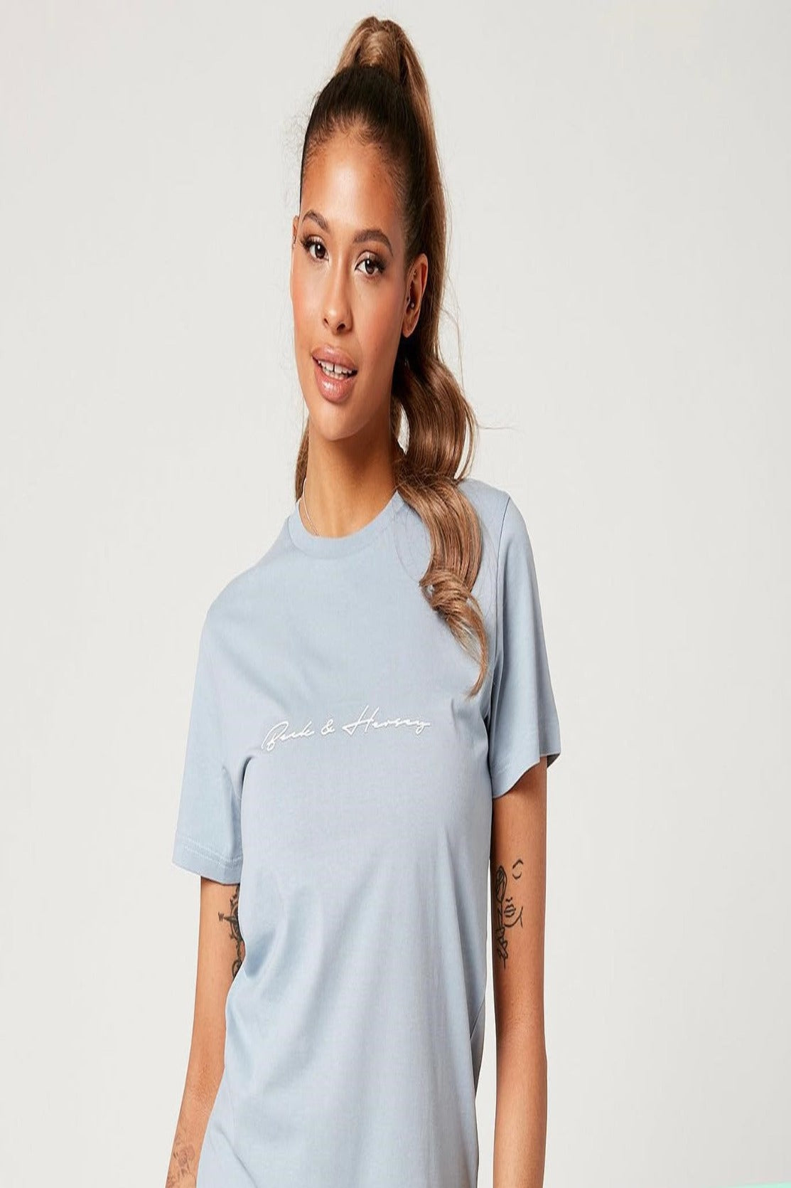 LUNA Regular Fit T-Shirt - Powder Blue