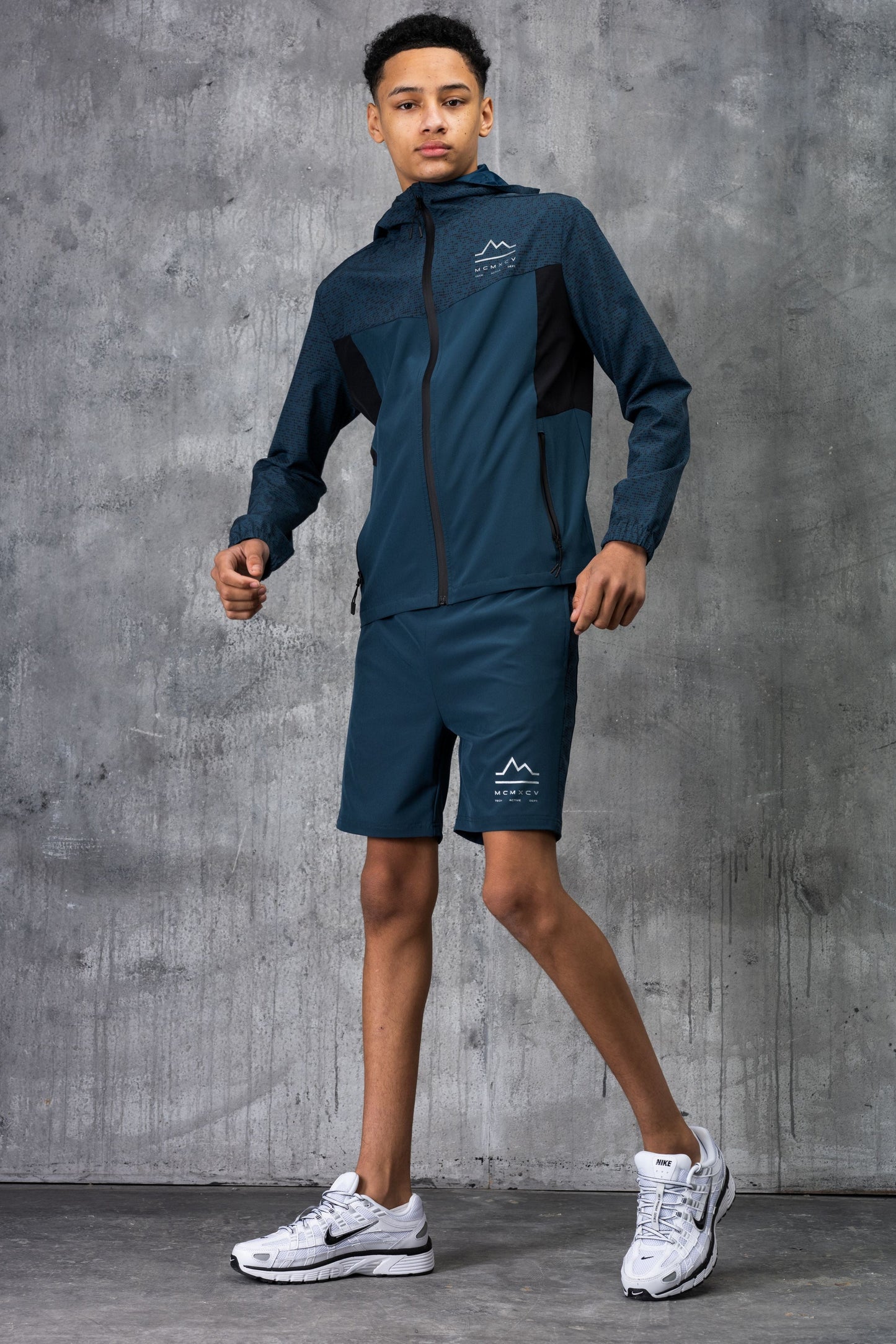VICTORY JUNIOR TECH JACKET & SHORT - DK PETROL