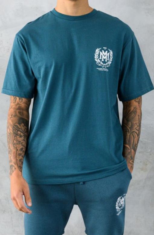 CREST T-SHIRT - TEAL
