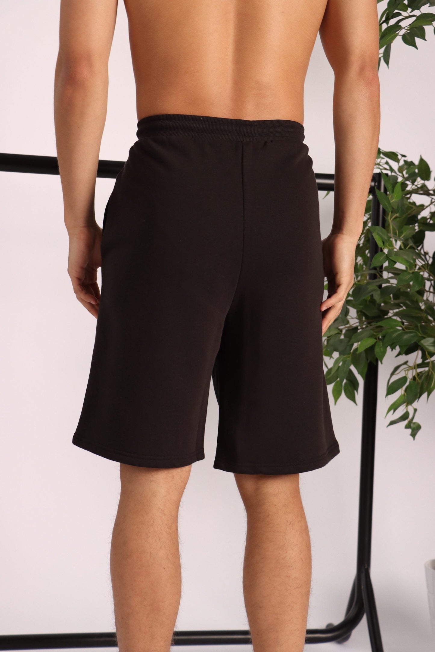 GIANLUCA Fleece Shorts - Black