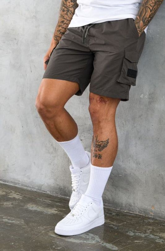 ELITE UTILITY CARGO SHORTS - DK GREY