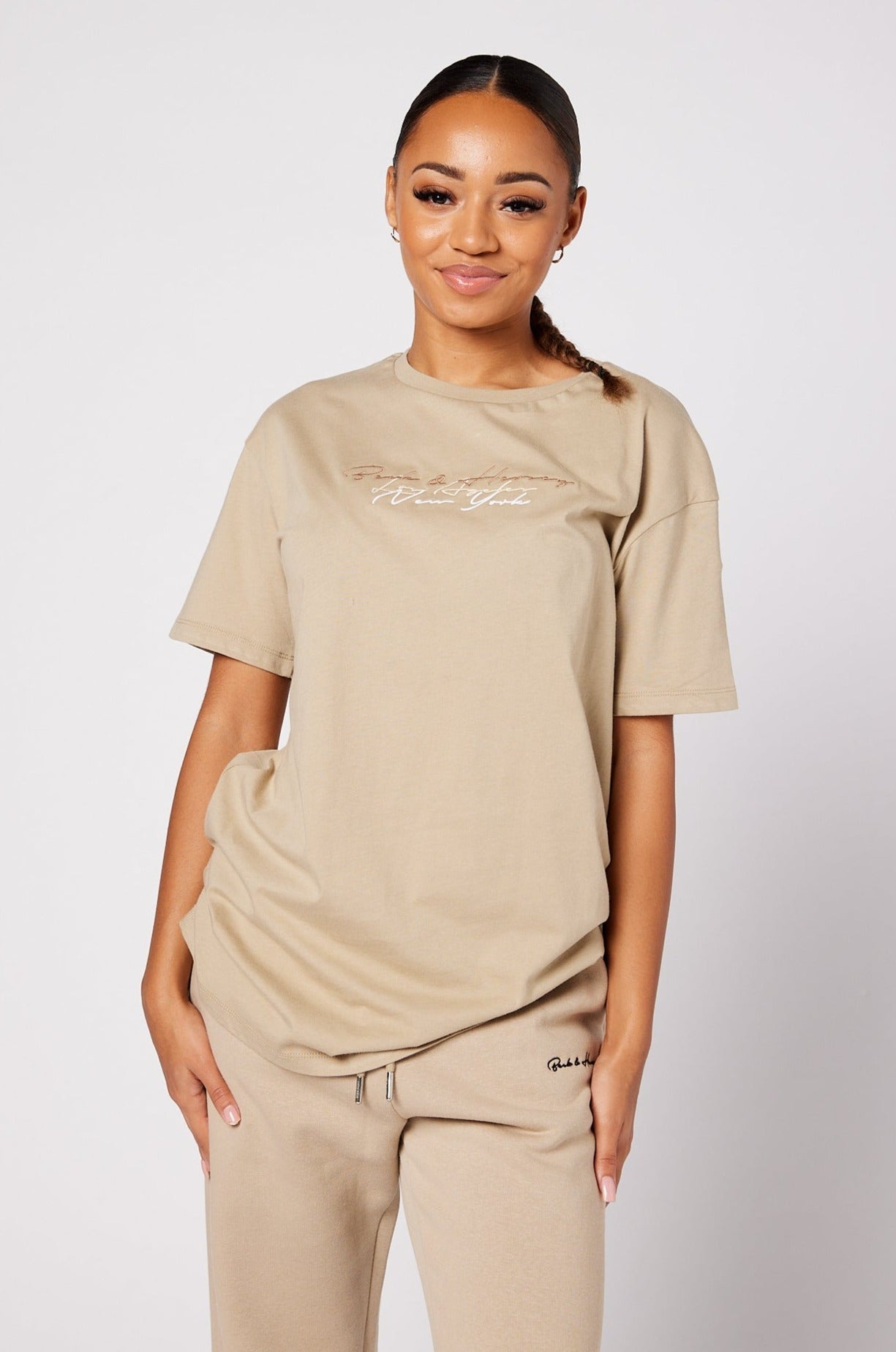QUINN Relax Fit T-Shirt - Taupe