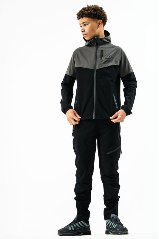 ASCENT JUNIOR TECH TRACKSUIT- CHARCOAL/BLACK