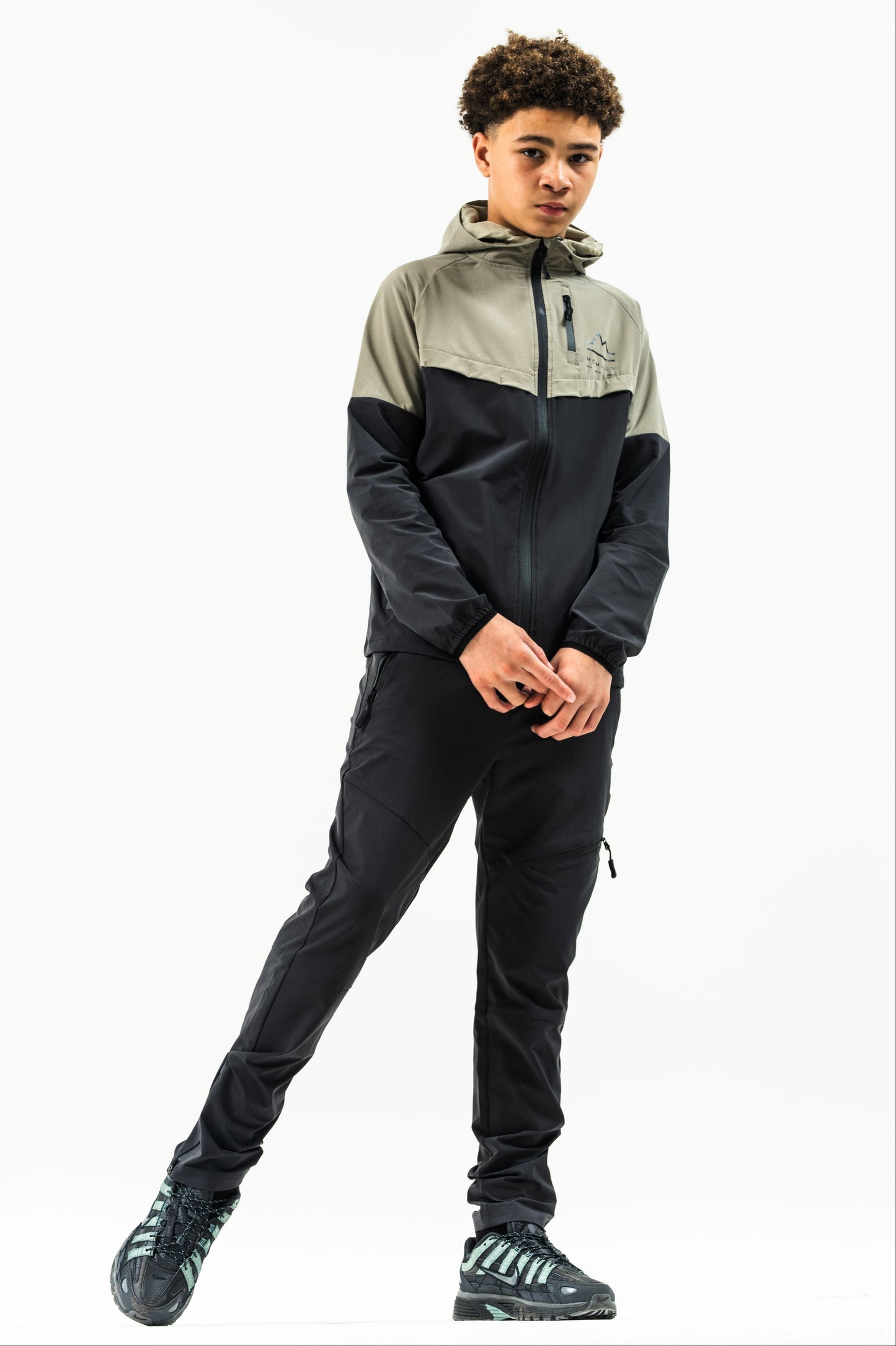 ASCENT JUNIOR TECH TRACKSUIT- GREY/DARK CHARCOAL