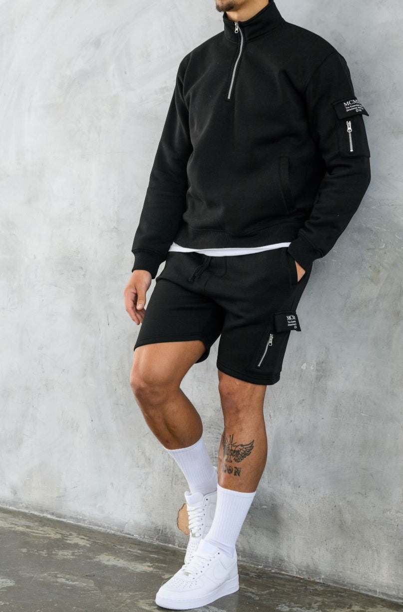 BOURNE 1/4 ZIP - BLACK