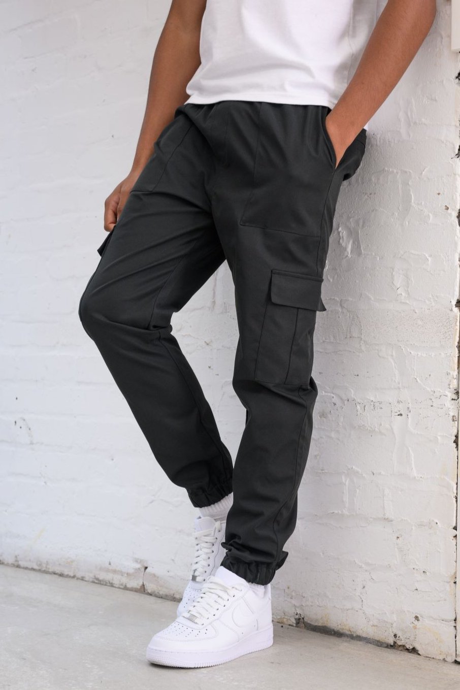 VIRGIL BOYS CARGO PANTS - BLACK