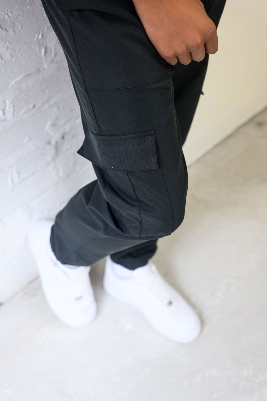 VIRGIL BOYS CARGO PANTS - BLACK