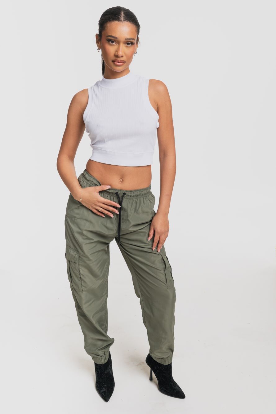 Brave Soul BREEZE Crop Top - White