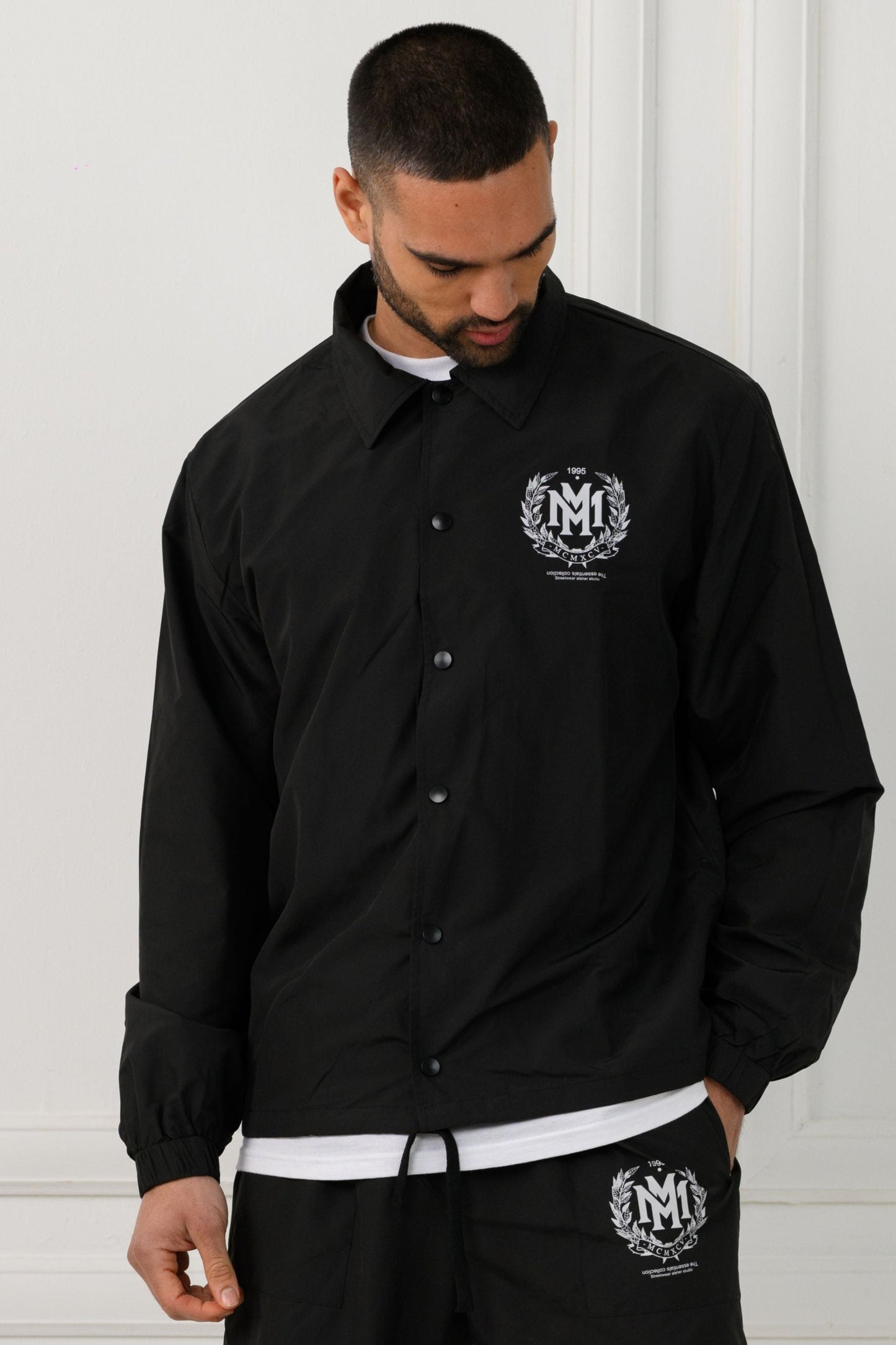 CARTER COACH JACKET  - BLACK