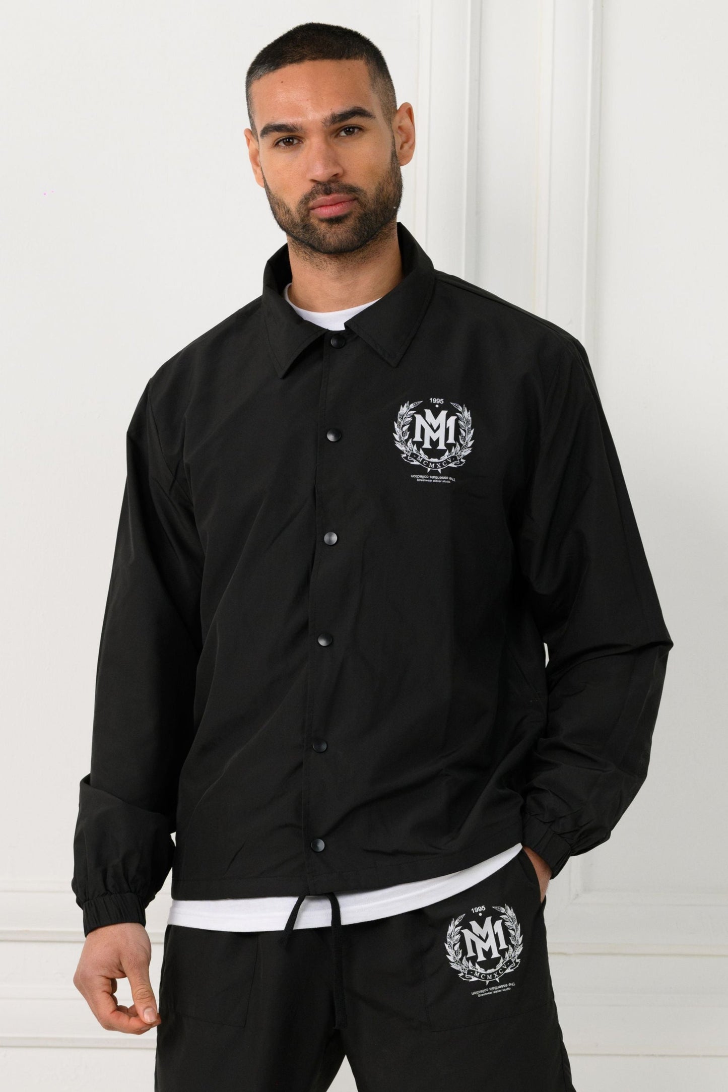 CARTER COACH JACKET  - BLACK