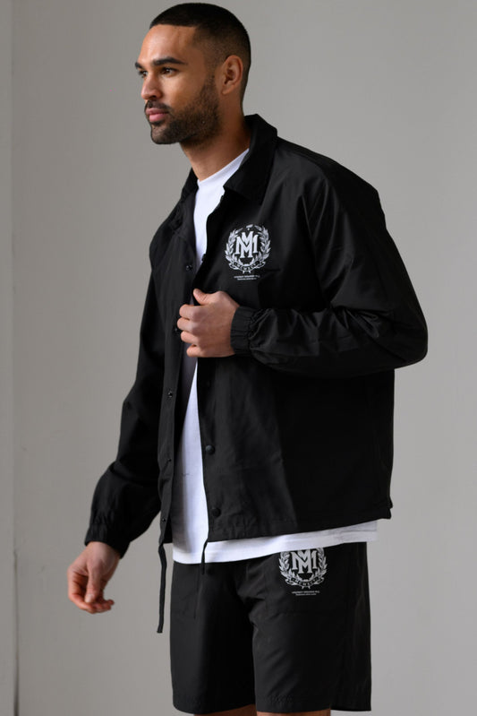 CARTER COACH JACKET  - BLACK