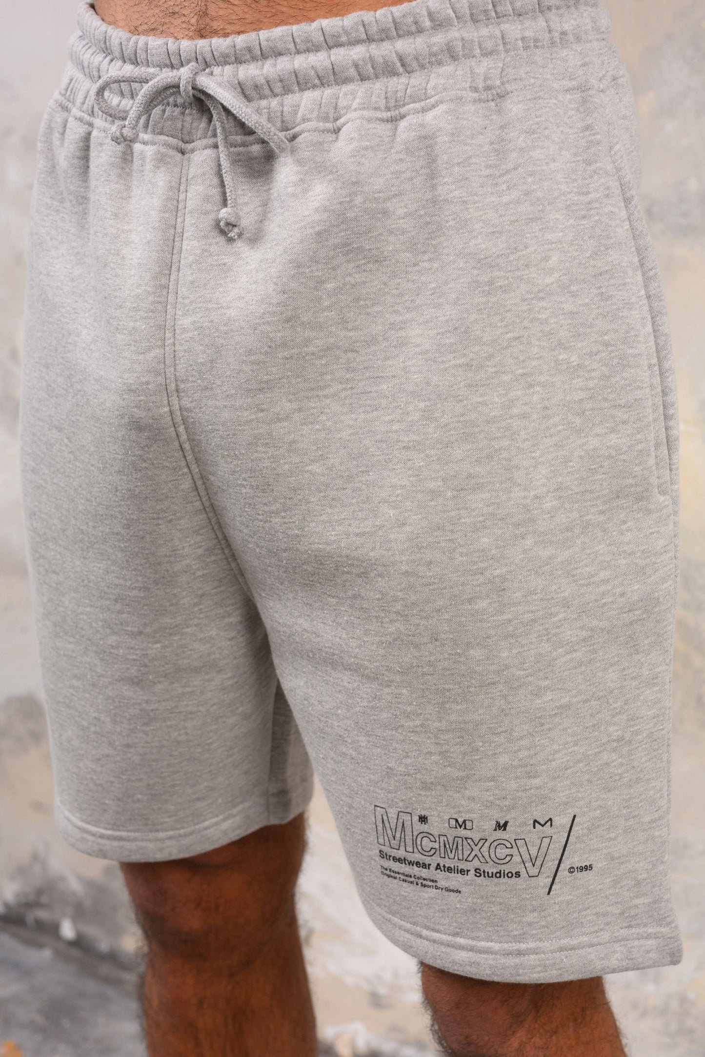 COBRA HOODY TEE & SHORT SET - GREY MARL