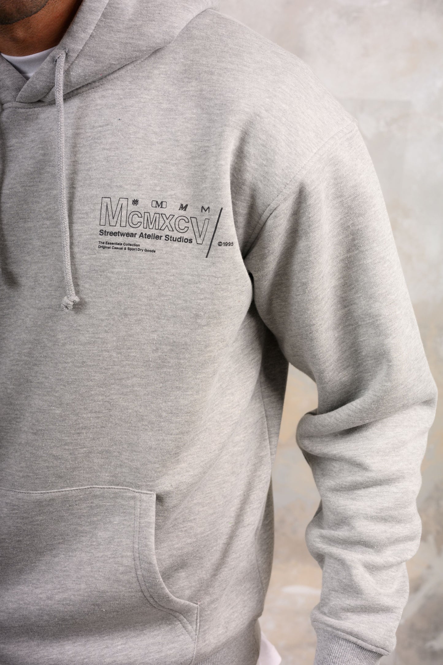 COBRA HOODY TEE & SHORT SET - GREY MARL
