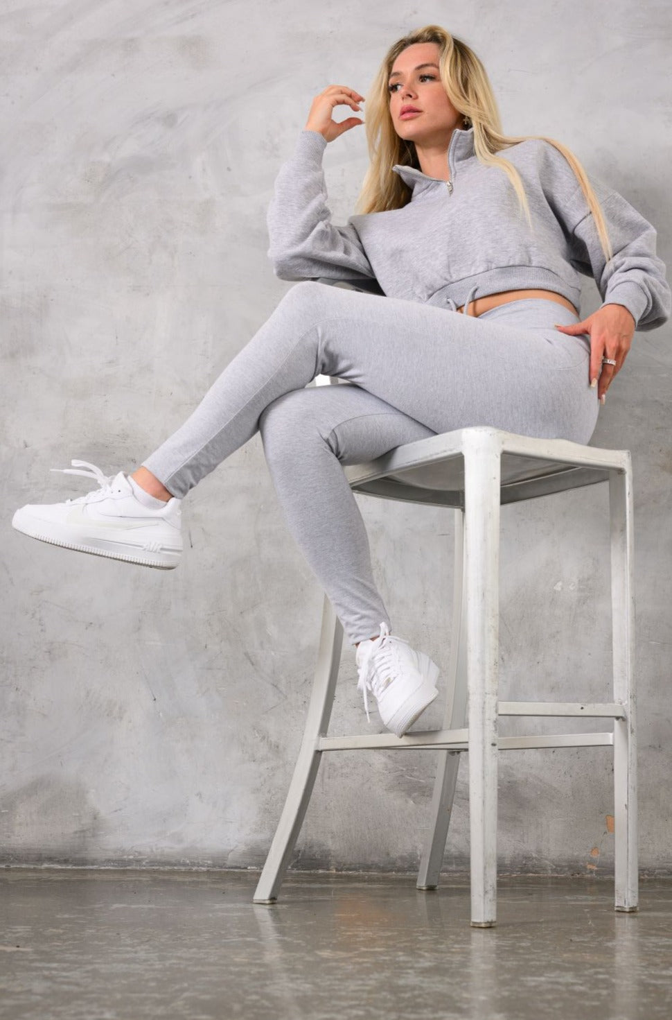 COCO LEGGING - GREY MARL